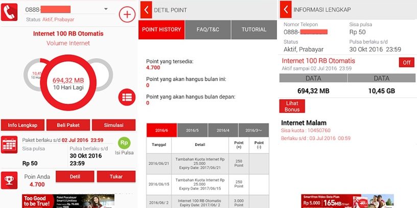 Cek Pulsa dan Kuota dengan Aplikasi